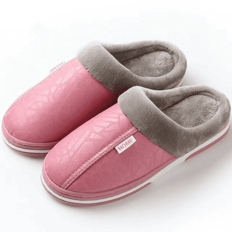 LEVE 2 PAGUE 1 - Pantufa Ortopédica de Couro - Interior Peluciado [Antiodor]