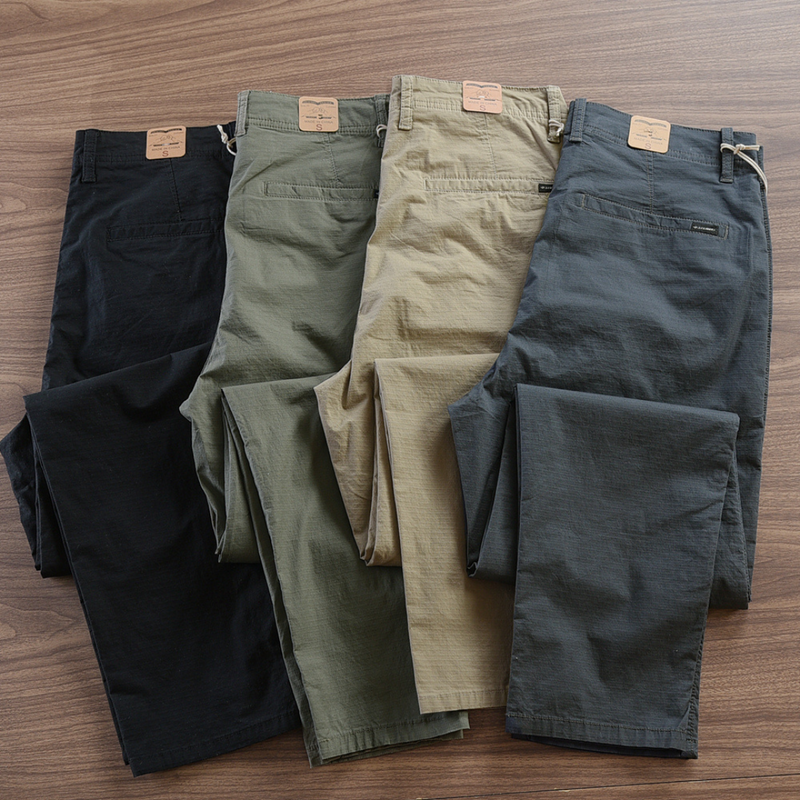 LEVE 4 PAGUE 1 - Calça Reta Masculina em Sarja