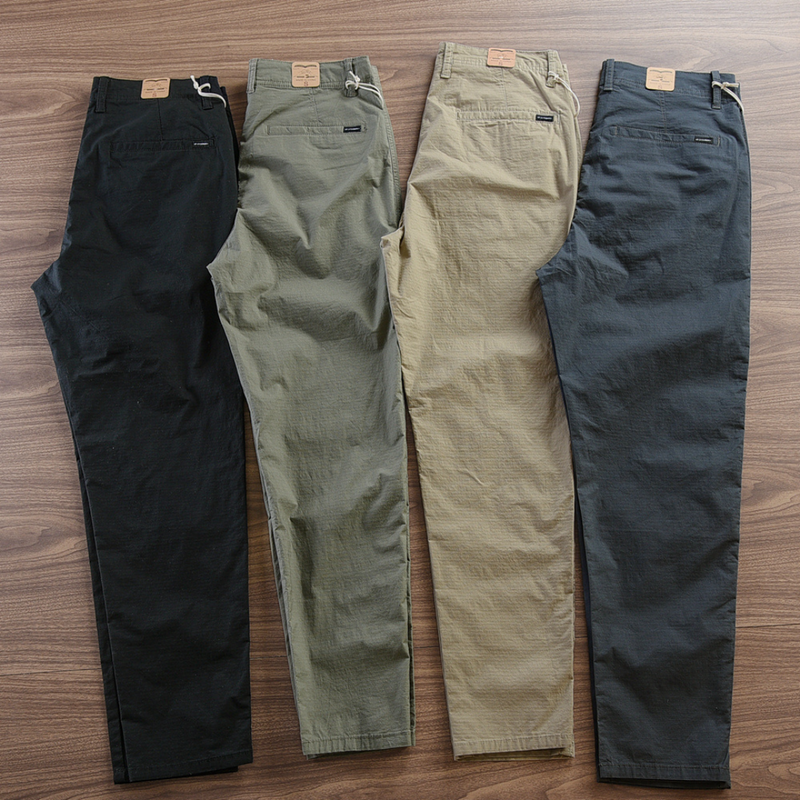 LEVE 4 PAGUE 1 - Calça Reta Masculina em Sarja