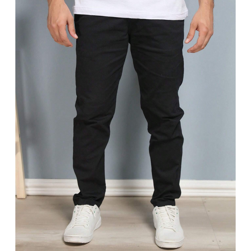 LEVE 4 PAGUE 1 - Calça Reta Masculina em Sarja